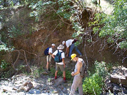 crossing 'little brophy' canyon