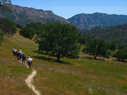hiking toward Brophy Canyon