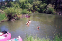 swimming in cache creek at wilson valley