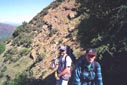 hiking up to the ridge