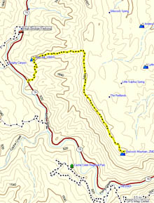 gpx track of billys hill hike