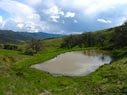Pond at top of ridge
